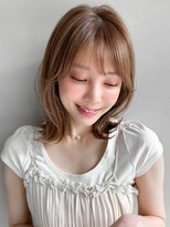 小顔カット20代30代40代◎シースルーバングエアリーカール