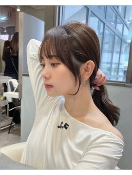 グロー 大宮(GLROW) □ 韓国大宮顔周りレイヤーカット大人可愛いワンホンヘア