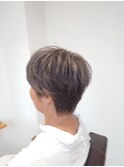 白髪ぼかしショートボブ
