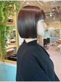 メルティカラー似合わせカットウェーブミディアム縮毛矯正ボブ