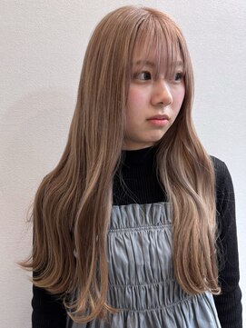 シエスタ(SIESTA) ミルクティーベージュ ハイトーン ロング デザインカラー