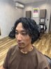 【メンズ/理容室】カット＋ツイストスパイラルor波巻パーマ￥12100
