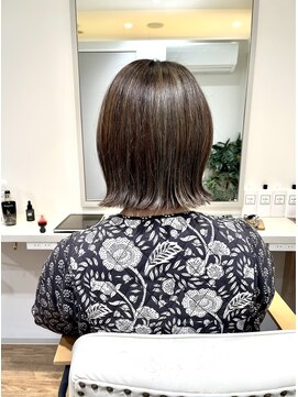 アロッタ 梅田茶屋町(alotta) 大人ヘア白髪ぼかしハイライトコンパクトボブ