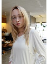 ネルケ 立川(nelke) ミルクティーベージュダブルカラーケアブリーチインナーカラー