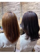 アンリオ ティエラ(an rio TIERRA)&nbsp;ココアブラウン×くびれレイヤーカット【ワンカールで楽々】