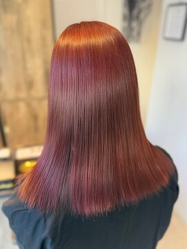 ラビスモア(Lovis moa) 上尾/ダブルカラー/ブリーチ無し/白髪ぼかし/韓国