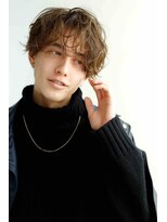 ロッソ ヘアアンドスパ 谷塚店(Rosso Hair&SPA)&nbsp;センターパート／ウルフ/マッシュ/メンズカット