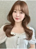 暗めカラー/韓国風巻き/レイヤーカット/髪質改善/縮毛矯正/池袋