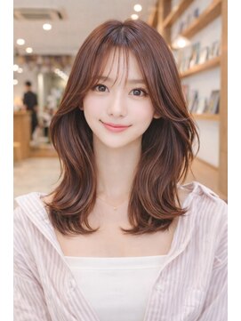 ルエ(rue) 20代30代40代◎小顔韓国くびれボブディセミディ顔周りレイヤー＊