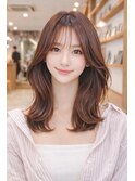 20代30代40代◎小顔韓国くびれボブディセミディ顔周りレイヤー*