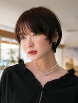 サーカス バイ ビュートリアム 青山(CIRCUS by BEAUTRIUM) 黒髪大人ショート×丸みショート|前髪あり・小顔カット