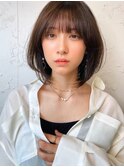 レイヤーボブミルクブラウンミディアムレイヤー◎20代~50代