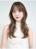 ラテグレージュ顔周りレイヤーボブ韓国巻き結べるレイヤー0424