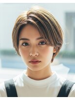 ラディシュ さがみ野(RADISH) 愛されショートボブ艶髪くびれレイヤーミルクティーベージュ