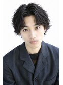 ショート/メンズ/刈り上げ/30代/20代/オフィス/パーマ/黒髪