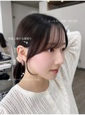 韓国スタイル/顔まわりカット/ロング/ブラウン/Chihiro