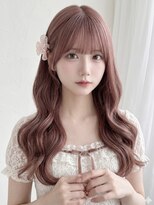 ユーフォリア エヌ 池袋サンシャイン通り店(Euphoria +n)&nbsp;ラベンダーピンクカラーアイドル王道ヘア