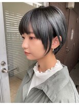エン(en)&nbsp;ミルクティーブロンド/ダークブルー/デジタルパーマ/松戸