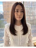 零秒女髪 千里丘店&nbsp;上品な艶髪まとまりロングストレートカラー髪質改善美髪艶感