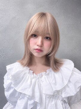 ミミ 池袋 要町(mimi) 【mimi】ボブ×ミルクティー