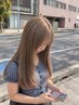 ☆人気NO2☆ブリーチなしダブルケアカラー（毛先cut付）＆髪質改善Tr ￥12000