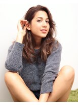 ヘアー リック(Hair Ric) 【大人可愛い】外国人風ゆるふわカールセミロング