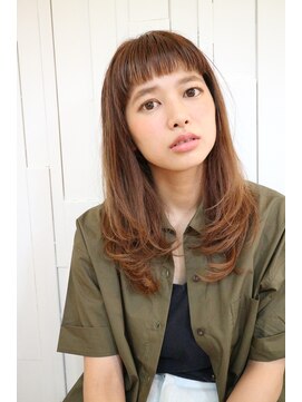 ツナリガ(Tsunariga) 【Tsunariga】　オン眉ナチュラルなカジュアルロング