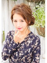 二次会におすすめ♪カジュアルふわふわシニヨン
