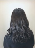 外国人風ダークグレープグレージュ/大人可愛いフェアリーカール