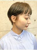 [a sekand]眉上バングのマッシュショートボブスタイル
