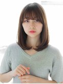 アッシュブラウン、ツヤツヤストレート、髪質改善