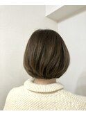 丸みショート 大人ボブ