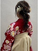 卒業式の着付け＆ヘアセット承ります。