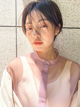 フォト 新宿(foto) グレーベージュ前髪パーマレイヤーカットダブルカラー髪質改善