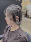 フェザーバング×透け感◎×耳掛けスタイル