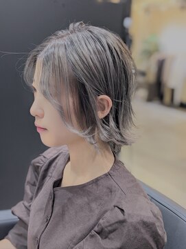 ジエクト 本店(The Ect) フェザーバング×透け感◎×耳掛けスタイル