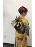 成人式着付け＋ヘアセット　¥18500