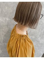 ランガリ ヘアアンドスパ(Rangali Hair&Spa) 【別府　ランガリ】ハイトーン、ベージュカラー、外ハネボブ