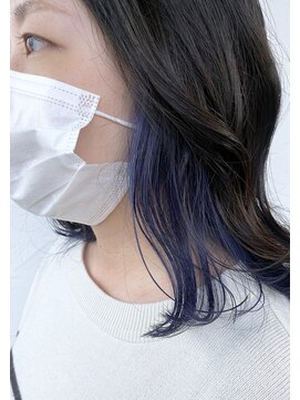 マイレ(maile) ブルーラベンダー×伸ばしかけセミディ