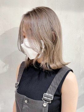 アルバム 渋谷パルコ(ALBUM) ミルクティーベージュ_グレージュカラーボブウルフ_ba350353