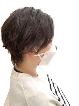 アッシュ 町田駅前通り店(Ash) 【Ash町田駅前通り店　佐々木綾奈】襟足長めショートパーマ