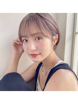 ガーデン オオタカノモリ(garden otakanomori) 20代30代40代大人ナチュラルショート×ベージュカラー