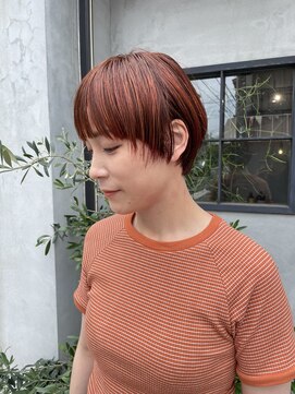 ベラ(BELLA) BELLA★楠瀬★オレンジ×ショートマッシュ★