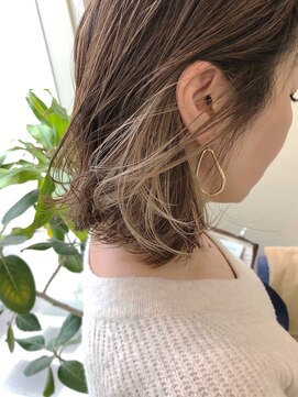 ホール(WHOLE) 【WHOLE】柔らかブラウン×ミルクティーベージュ