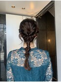 お呼ばれヘア/結婚式ヘア/ヘアアレンジ/ヘアセット