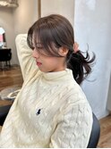 結んでも可愛いサイドバング