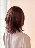 ３０代４０代◎くびれウルフ×ピンクベージュ