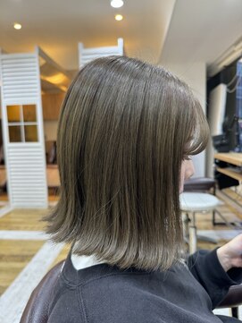 バイエイト(X８) ブリーチあり　オリーブグレージュby沼尾