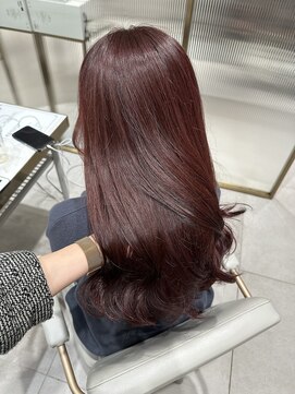 トイロ 渋谷(Toiro) 【友香】春っぽボルドー/レイヤースタイル♪/艶髪