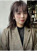 【 ウォームブラウン × ミディアムパーマ 】浅野美紀
